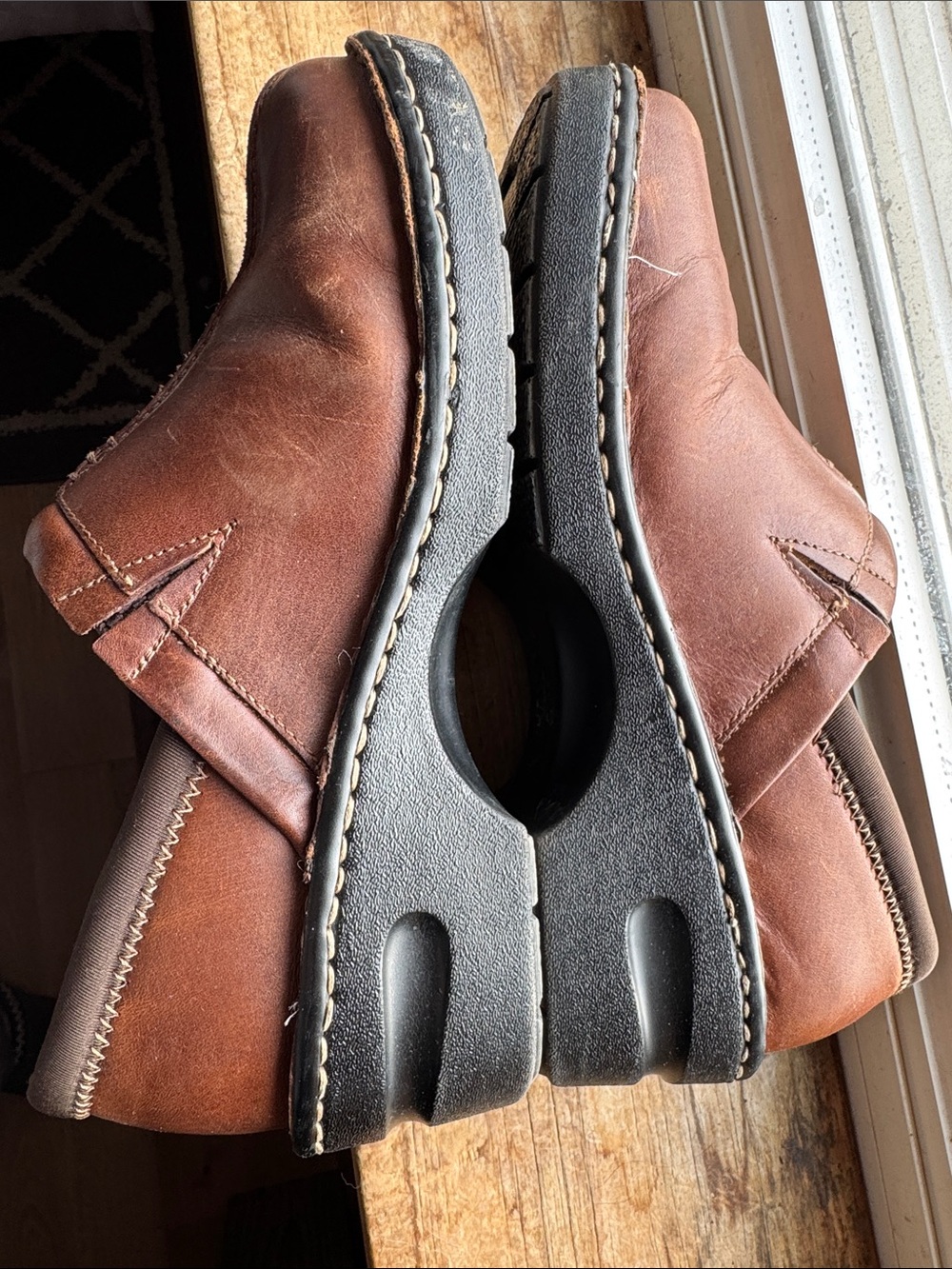 Eastland Brown Leather Slip-On Loafers for Women - Picture 2 of 4